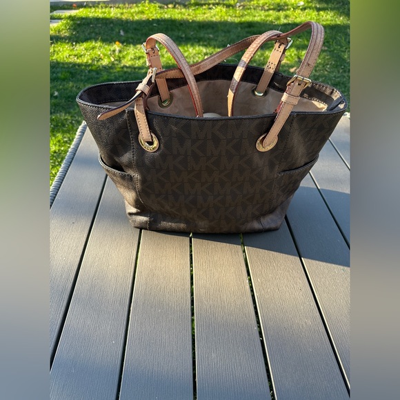 Vintage Michael kors signature brown east west tote bag - Picture 2 of 14